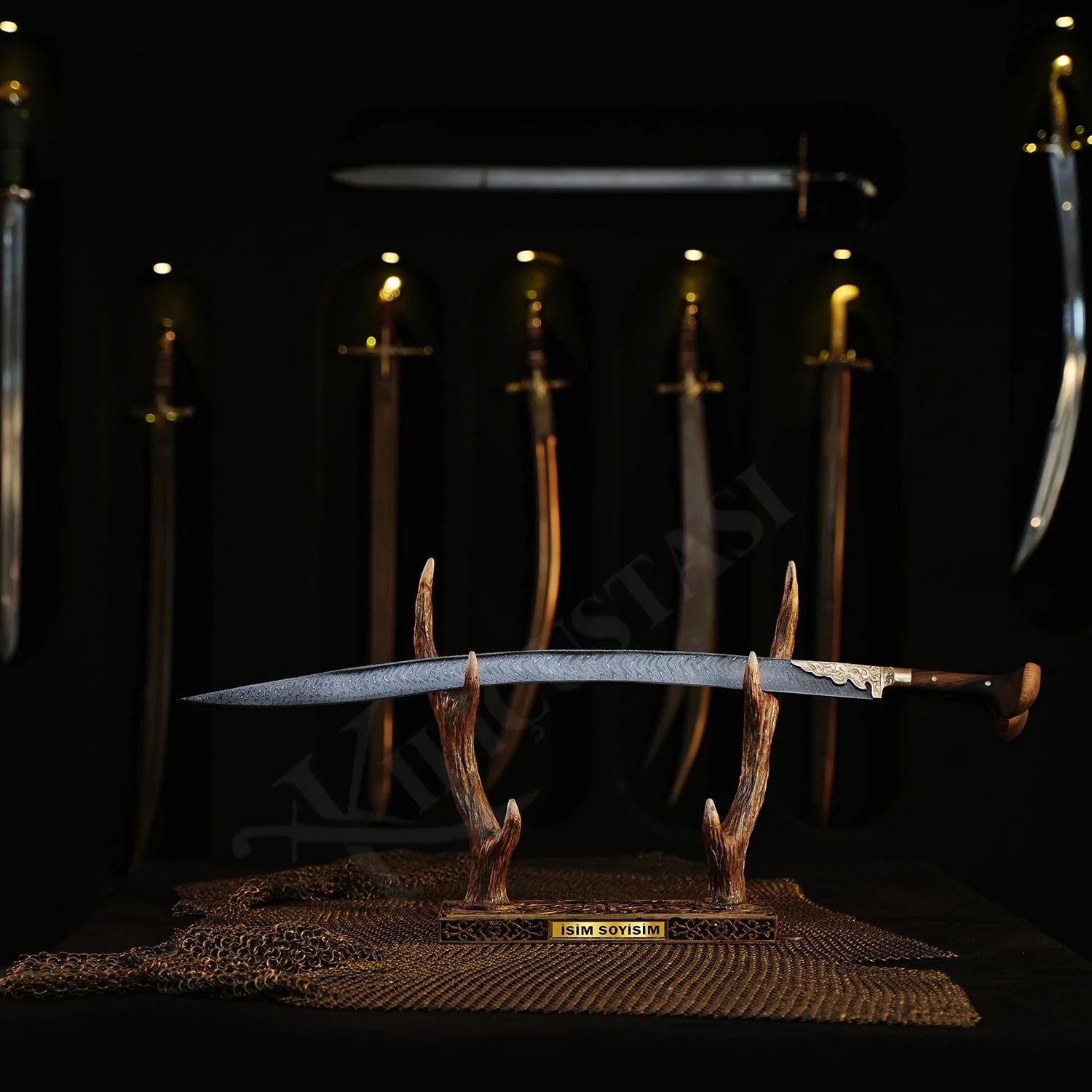 Damascus Yatagan Sword