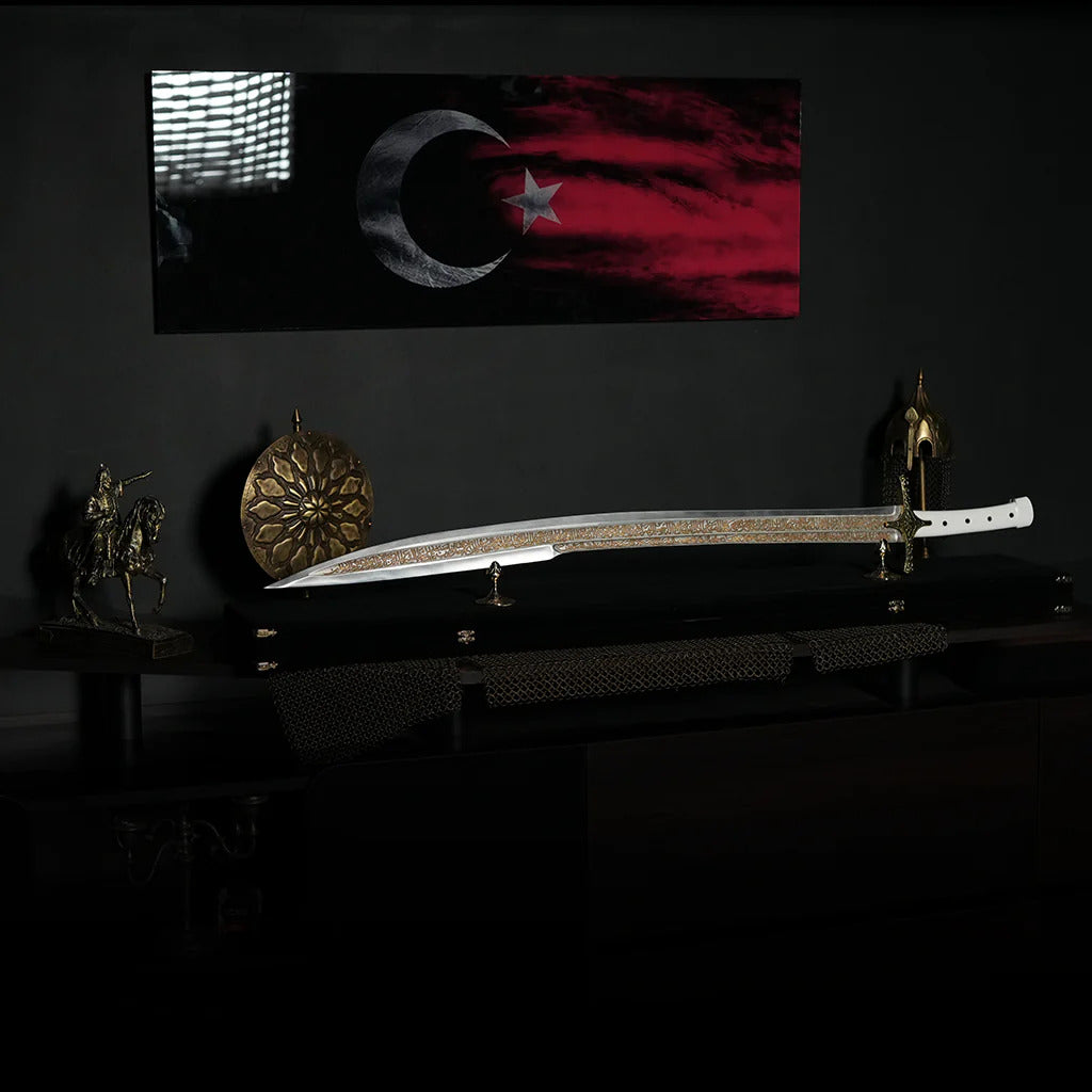 Gold Plated Sword Ottoman